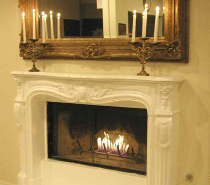 Cast Stone Fireplace