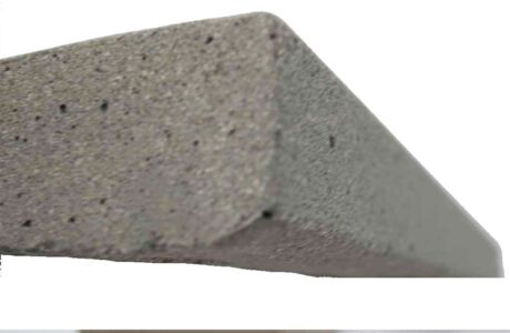 Up Close Profile (formed bottom edge) Square edge modern pool copoing